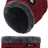 Bluelander Conjunto Gorro y Bufanda Invierno - Unisex Forro Lana Antiviento