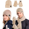 Set Invierno Bluelander 4 Piezas - Gorro, Bufanda y Guantes Térmicos