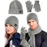 Set Invierno Bluelander 4 Piezas - Gorro, Bufanda y Guantes Térmicos