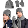 Set Invierno Bluelander 4 Piezas - Gorro, Bufanda y Guantes Térmicos