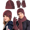 Set Invierno Bluelander 4 Piezas - Gorro, Bufanda y Guantes Térmicos