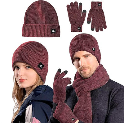 Set Invierno Bluelander 4 Piezas - Gorro, Bufanda y Guantes Térmicos
