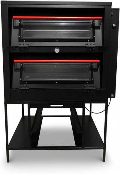 Bluelander Horno Industrial para Panadería - Gas LP 150x90x70cm con 4 Charolas