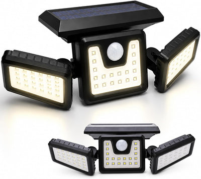 Lámpara Solar Exterior 74 LED con Sensor