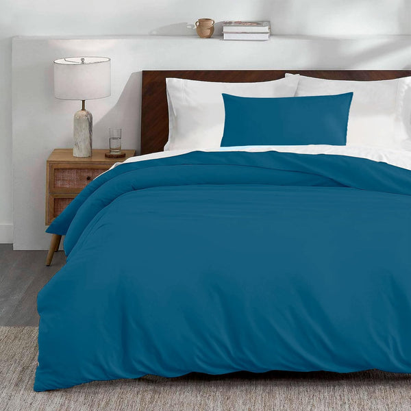 Bluelandcer Funda Duvet Individual 173x228cm - Microfibra Botones Funda Almohada