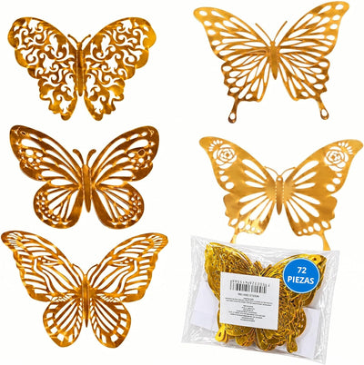 Mariposas Decorativas 3D Pared Set 72