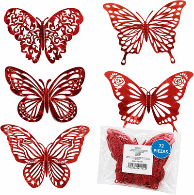 Mariposas Decorativas 3D Pared Set 72