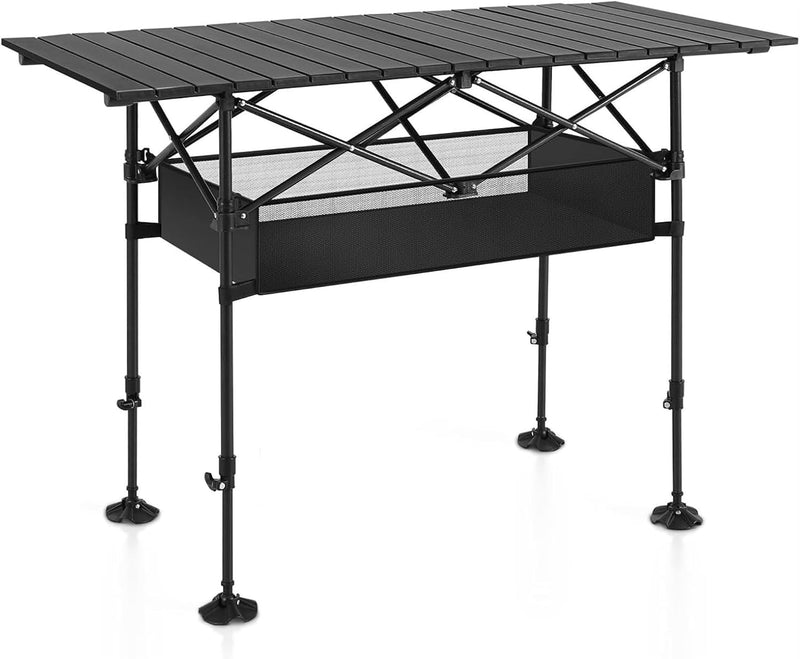 Mesa Camping Plegable Aluminio Altura Ajustable