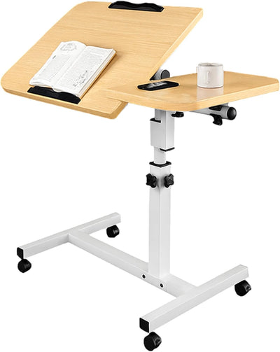 Bluelander Mesa para Laptop 60×40 cm Altura Ajustable 60–95 cm con Ruedas y Bloqueo