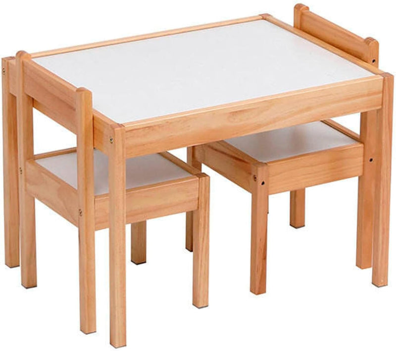 Mesa Infantil Montessori con 2 Sillas para Niños, Set para Dibujar, Estudiar y JugarMontessor