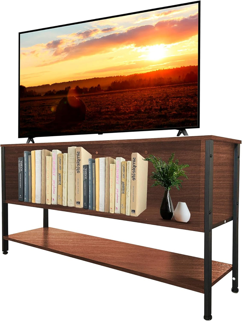 Bluelander Mueble TV 120x30x62cm - 3 Niveles hasta 50" Acero MDP