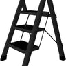 Bluelander Escalera Plegable 3 Peldaños Compacta y Antideslizante