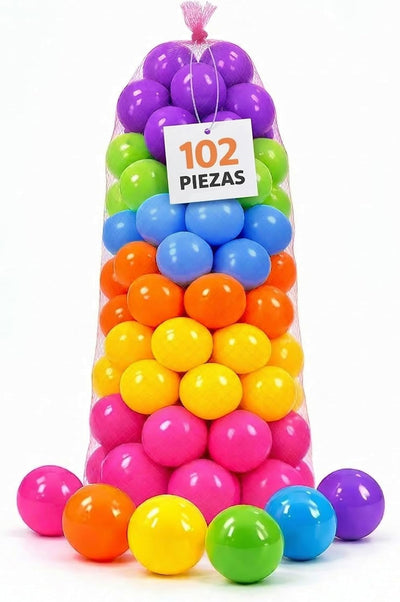 Bluelander Pelotas para Alberca - 102 Piezas, 8cm, Colores