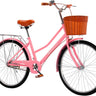 Bluelander Bicicleta Urbana Rodada 26, Acero, con Canasta