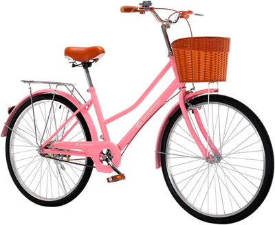 Bicicleta Urbana Rodada 26 Vintage con Canasta