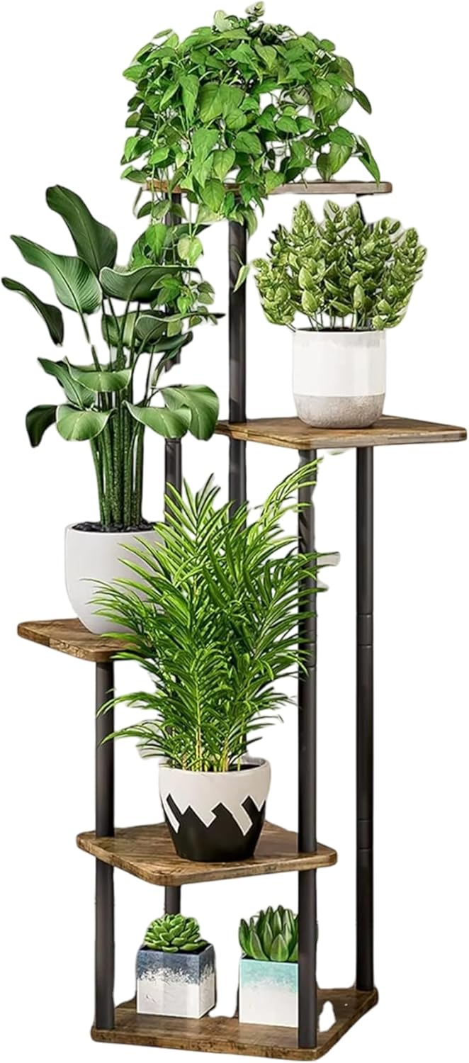 Bluelander Soporte para Plantas 5 Niveles 106×30×30 cm