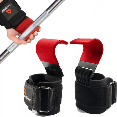 Bluelander Straps para Gym con Ganchos y Muñequera Ajustable – Antideslizantes y Seguros