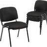 Bluelander Set de 2 o 4 Sillas de Oficina con Tela de Lino y Base de Acero