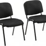Bluelander Set de 2 o 4 Sillas de Oficina con Tela de Lino y Base de Acero