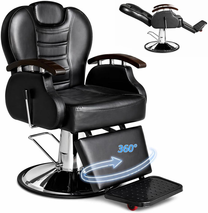 Sillón Barbero Profesional Ajustable Reforzado