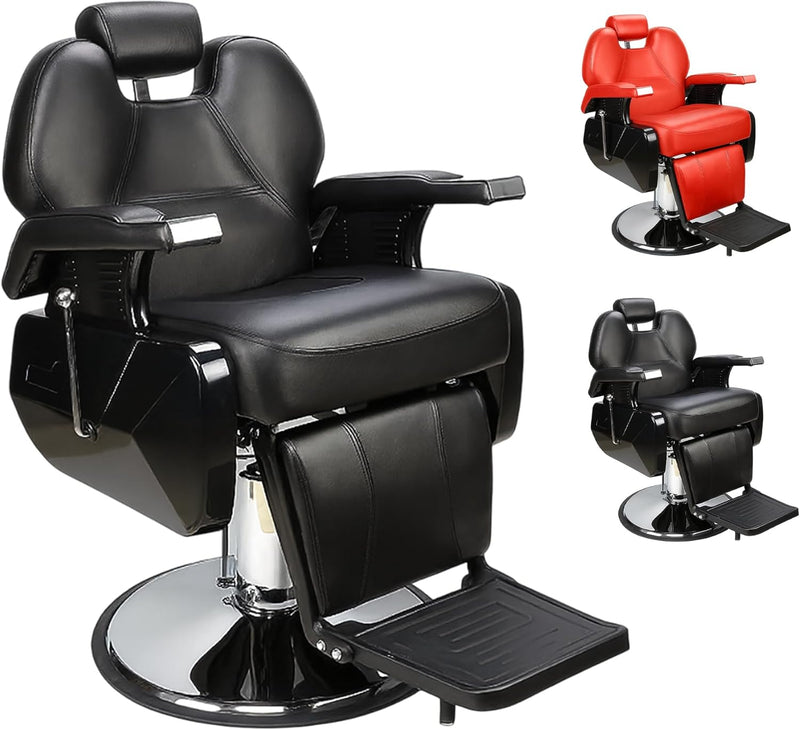 Sillón Barbero Profesional Giratorio Ajustable