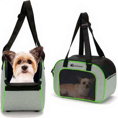 Bluelander Mochila Transportadora para Perro/Gato - Plegable Correa Base Acolchada