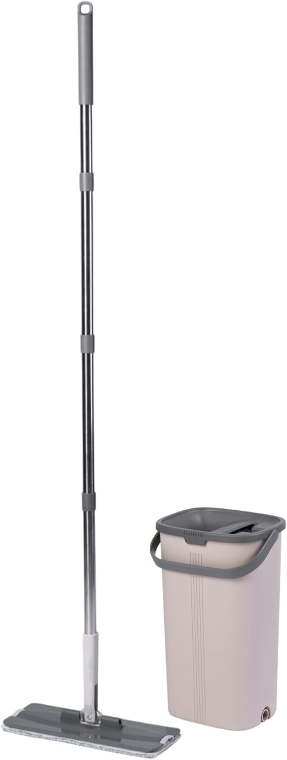 Bluelander Trapeador 360° con Cubeta y Exprimidor | Fregona de Microfibra