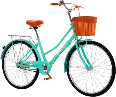 Bicicleta Urbana Rodada 26 Vintage con Canasta
