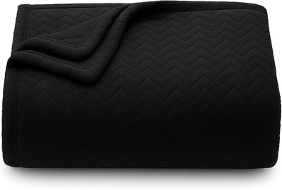 Bluelander Cobija Franela Zig Zag - 100% Poliéster Ultrasuave Cálida Premium