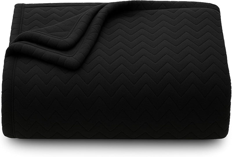 Bluelander Cobija Franela Zig Zag - 100% Poliéster Ultrasuave Cálida Premium