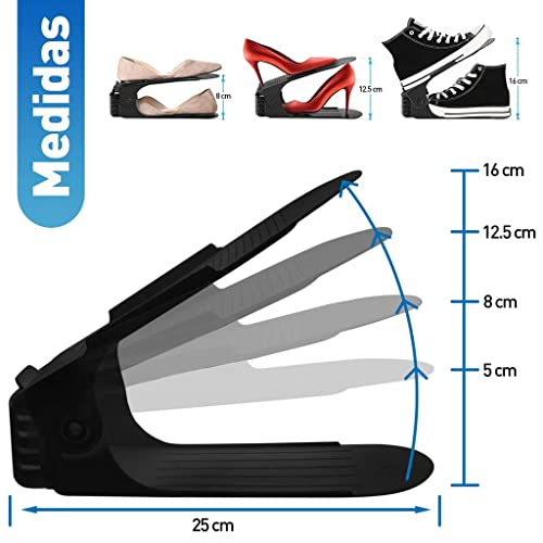 Zapatera Organizador Doble de Plástico - Bluelander