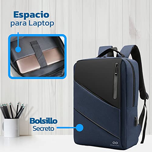 Mochila para Laptop Antirrobo con Puerto USB - Bluelander