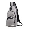Bluelander Mochila Cruzada Antirrobo, Impermeable, USB, Bandolera
