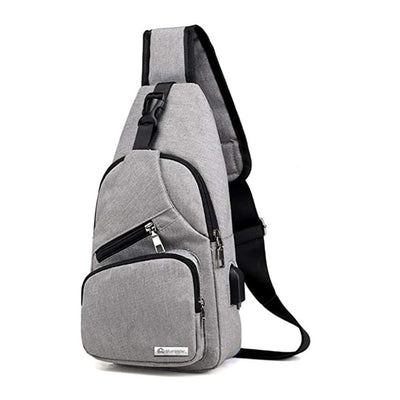 Bluelander Mochila Cruzada Antirrobo, Impermeable, USB, Bandolera