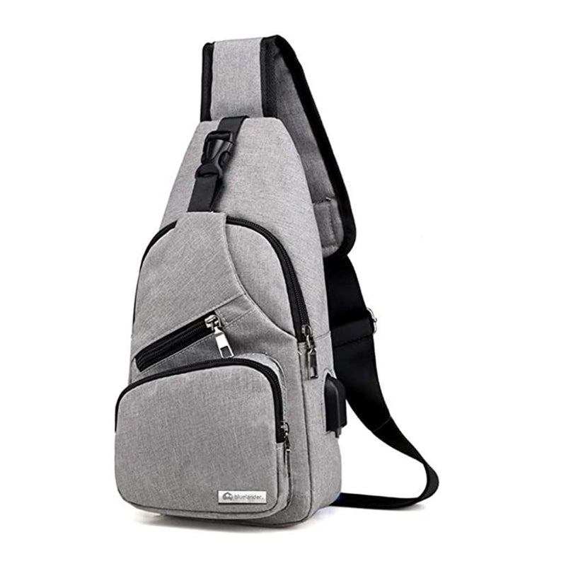 Bluelander Mochila Cruzada Antirrobo, Impermeable, USB, Bandolera