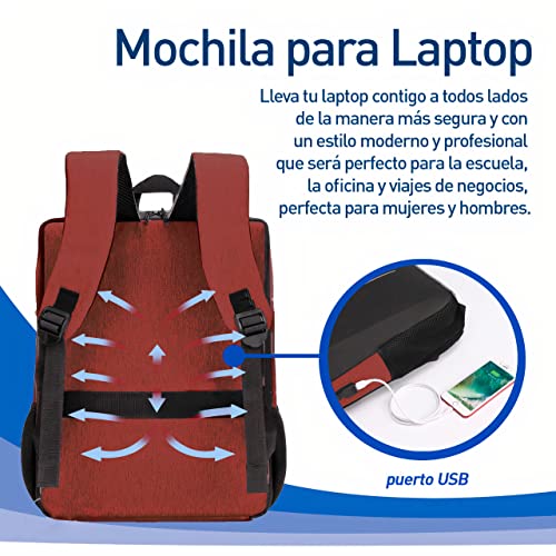 Mochila Impermeable para Laptop (Roja) - Bluelander