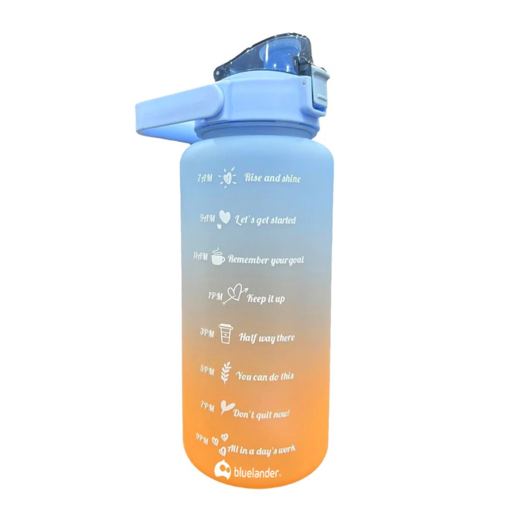 Botella De Agua 2 Litros Botellon Motivacional Degrade Leer - $ 22.600